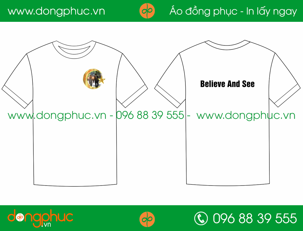 Áo phông đồng phục công ty Believe